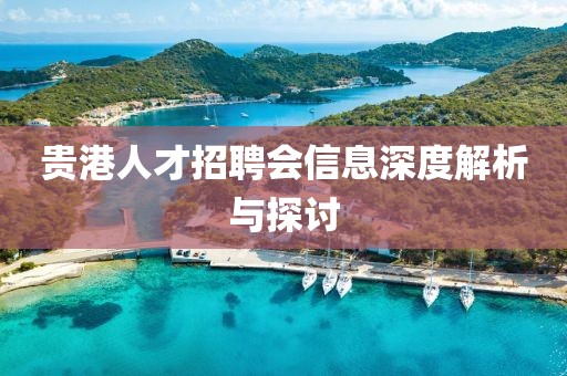 贵港人才招聘会信息深度解析与探讨