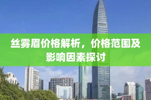 丝雾眉价格解析，价格范围及影响因素探讨