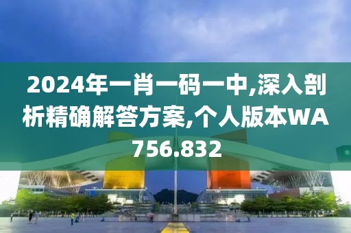 2024年一肖一码一中,深入剖析精确解答方案,个人版本WA756.832